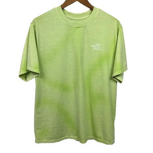 The North Face Womens Green Tie Dye Cotton Blend T-Shirt Size Medium